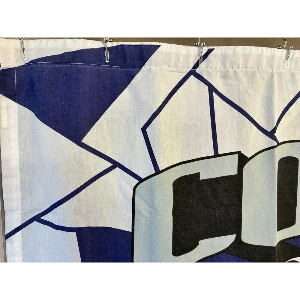 Rare Dallas Cowboys Fabric Shower Curtain 70”x72” Vintage 1997 NFL Football